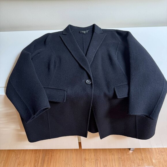 Talbots Double Faced Wool Blend Coat – Black - Picture 1 of 9